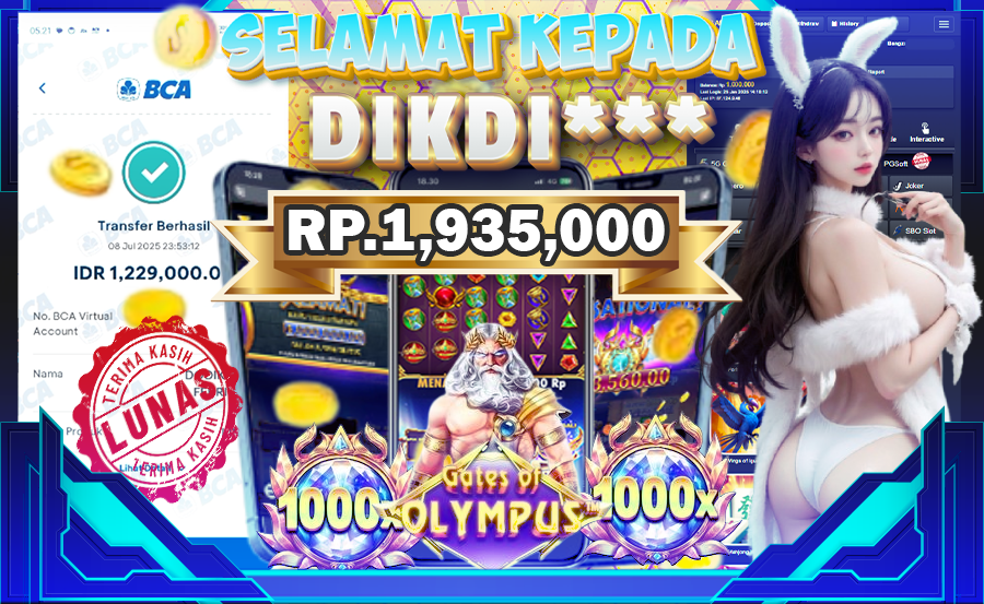 BUKTI JP MENANG SLOT OLIMPUS