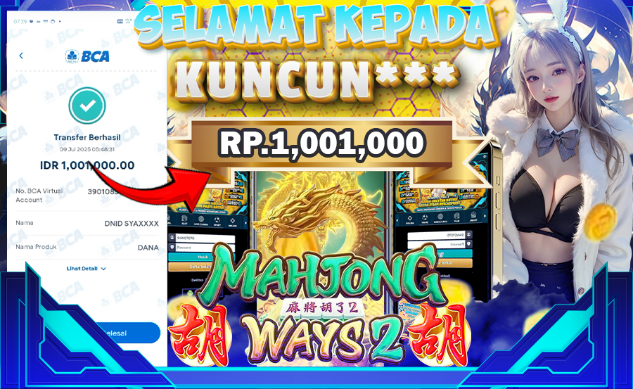 BUKTI KEMENANGAN GAME SLOT