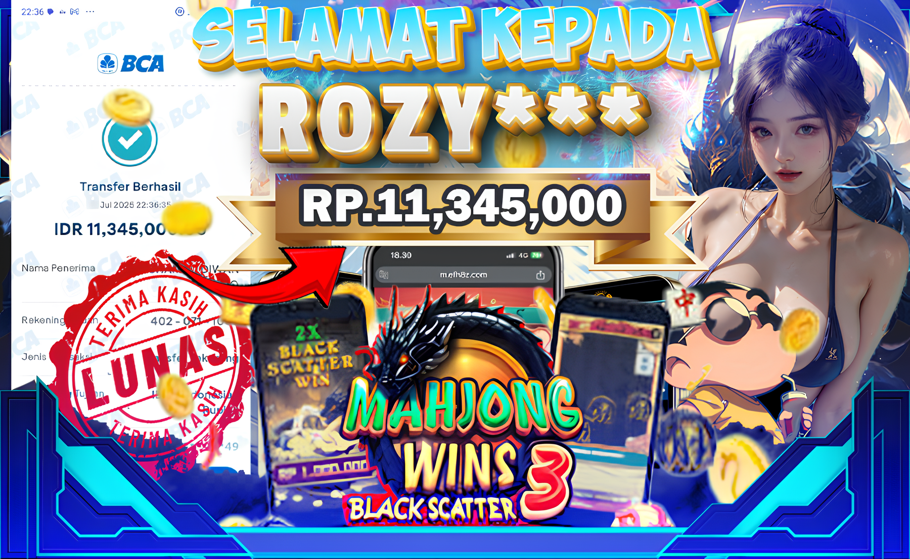BUKTI JACKPOT MAHJONG WINS 3