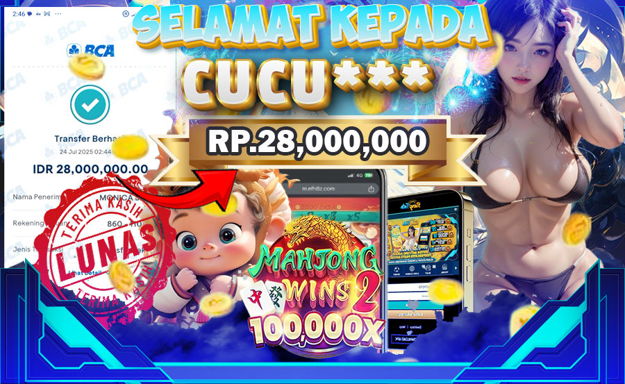 BUKTI JACKPOT MAHJONG WINS 2