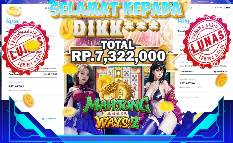 BUKTI JP BERUNTUN MAHJONG WAYS 2