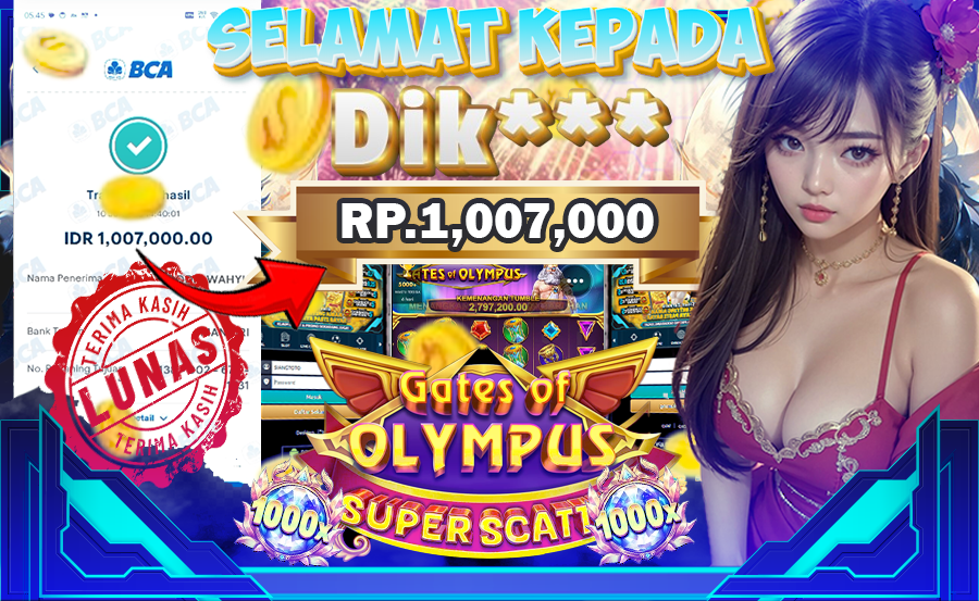 BUKTI MENANG SLOT ZEUS