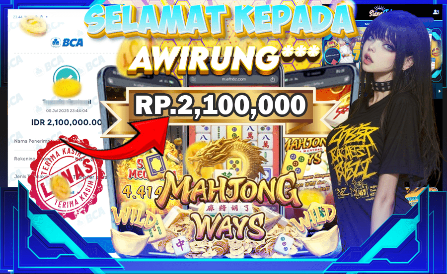 BUKTI JACKPOT MAHJONG WAYS 1
