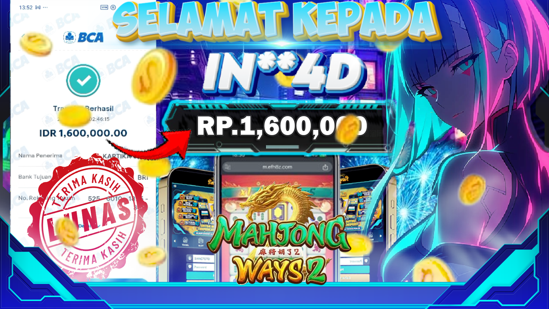 BUKTI MENANG MAHJONG WAYS 2