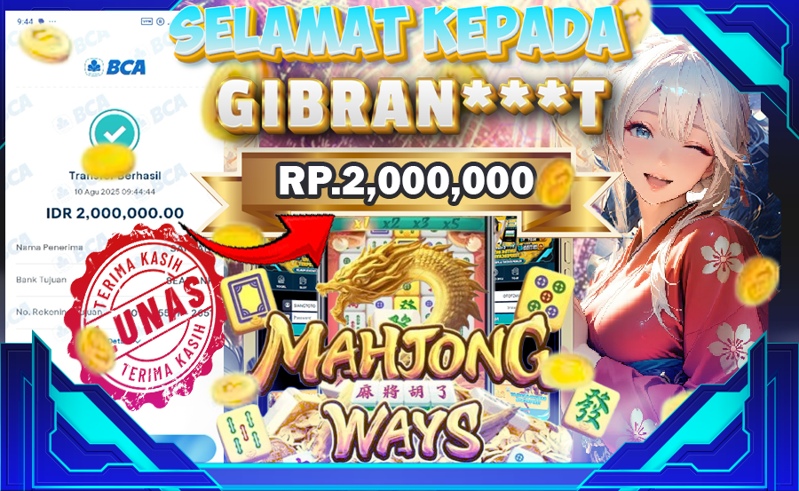 BUKTI GACOR GAME MAHJONG WAYS 1