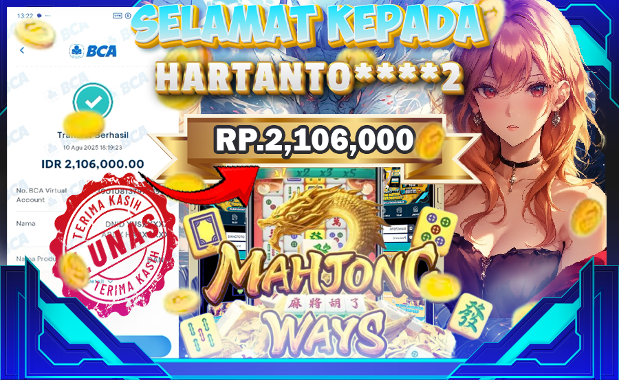 BUKTI KEMENANGAN MAHJONG WAYS 1