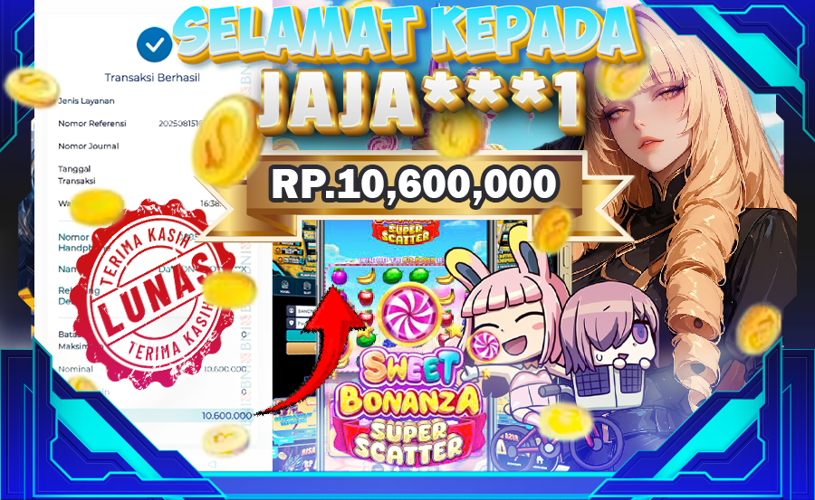 BUKTI MENANG SWEET BONANZA SUPER SCATTER