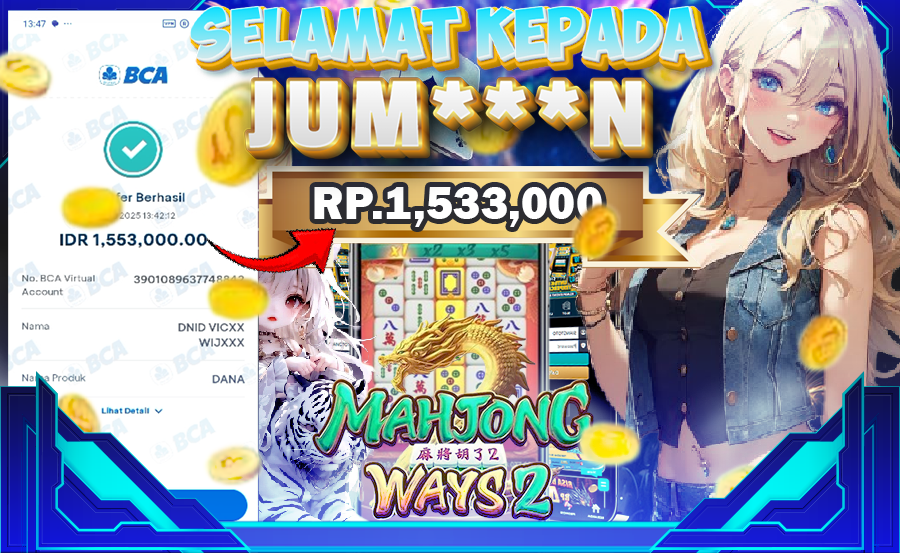 BUKTI MENANG JACKPOT MAHJONG WAYS 2 