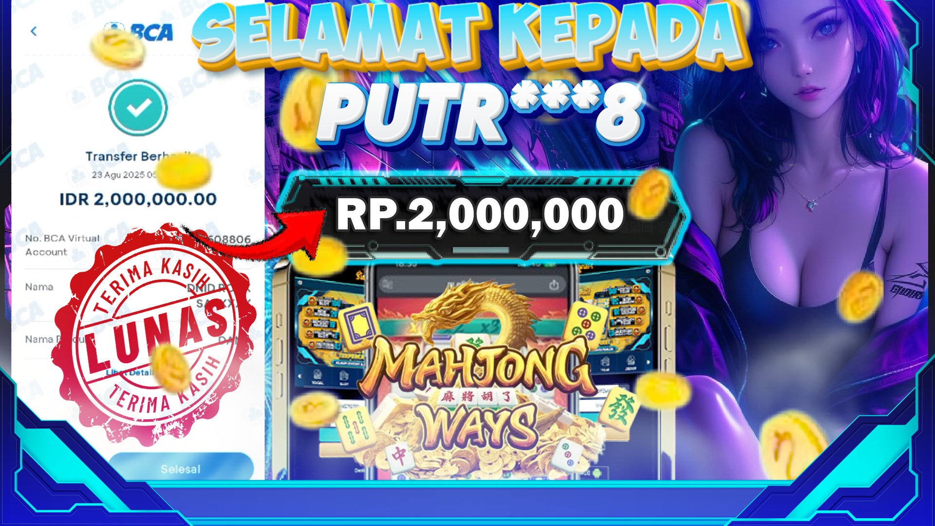 BUKTI MENANG MAHJONG WAYS 1