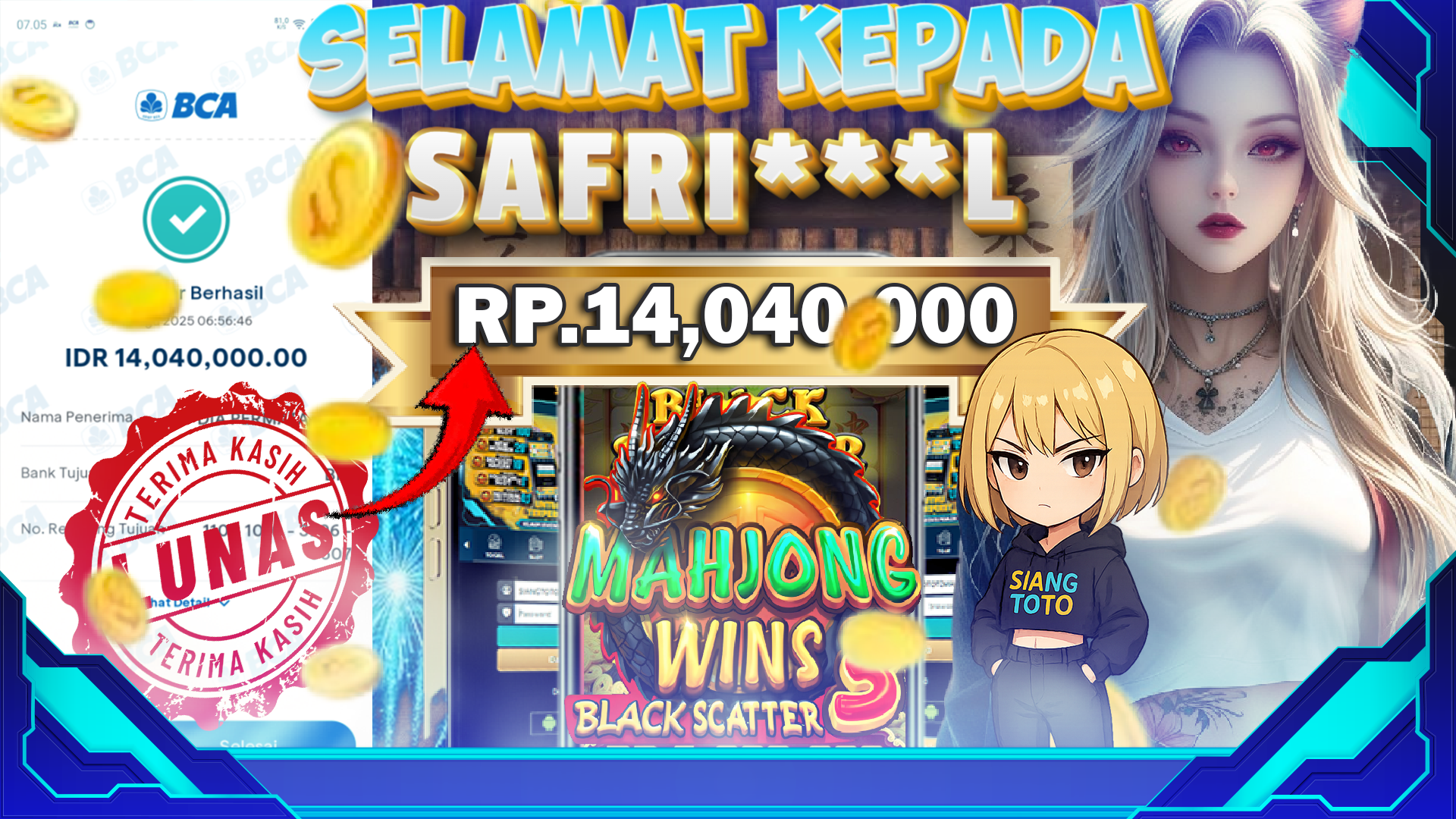 BUKTI KENENANGAN MAHJONG WINS 3