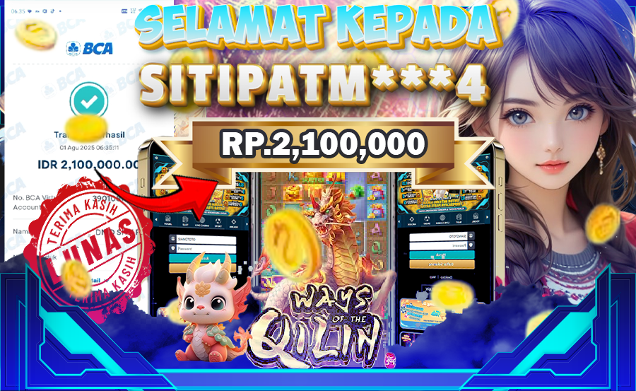 BUKTI JACKPOT WAY OF THE QILIN