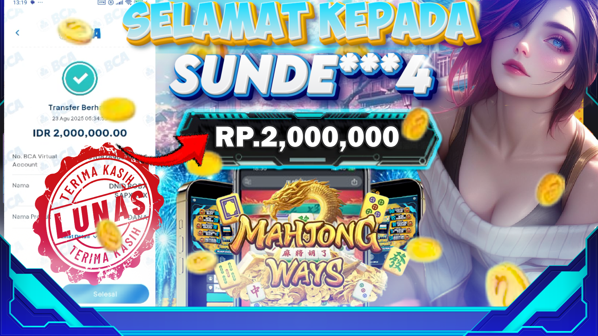 BUKTI JACKPOT MAHJONG WAYS 1