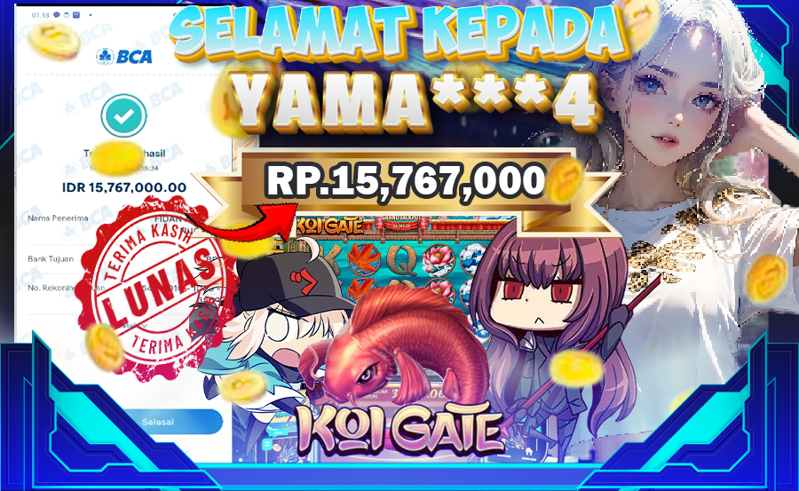 BUKTI KEMENANGAN KOI GATE