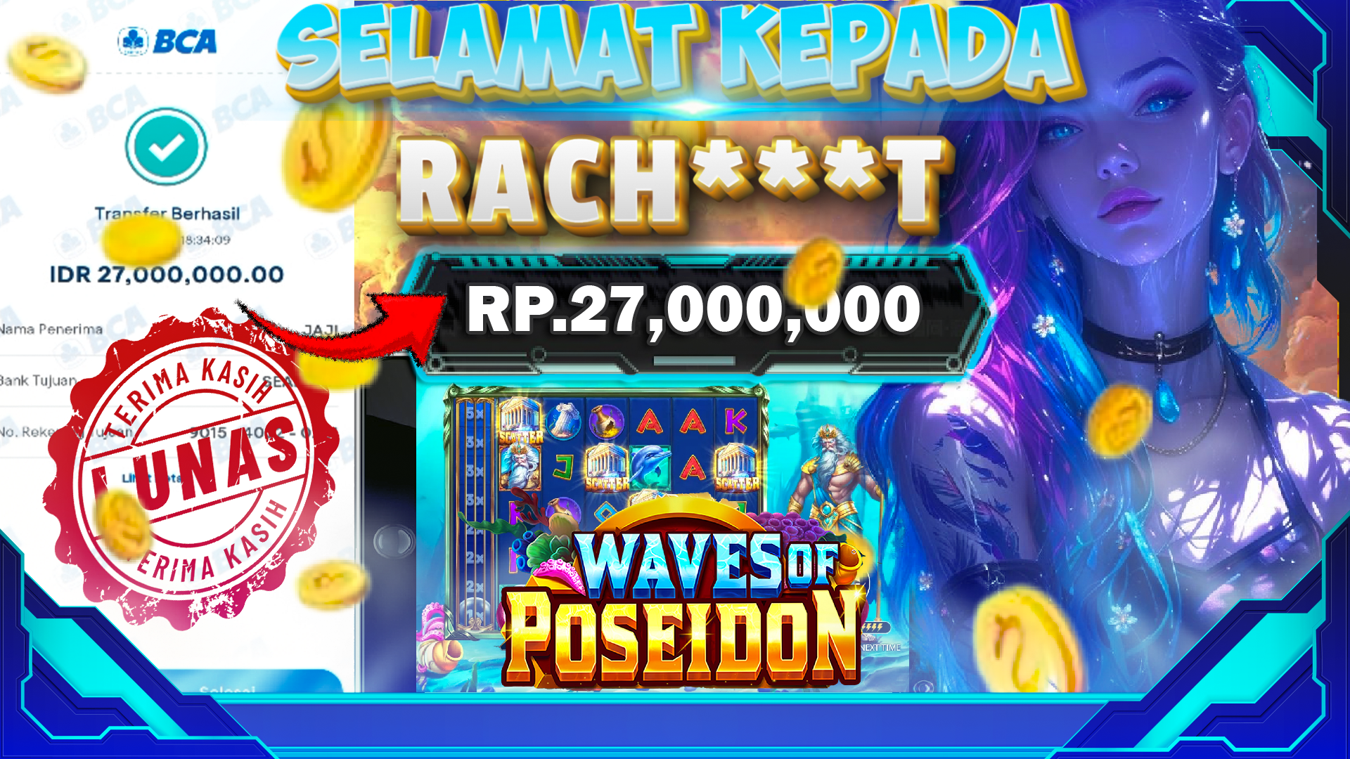 BUKTI KEMENANGAN WAVES OF POSEIDON