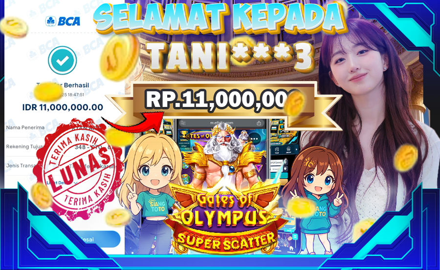 BUKTI MENANG GATES OF OLYMPUS SUPER SCATTER