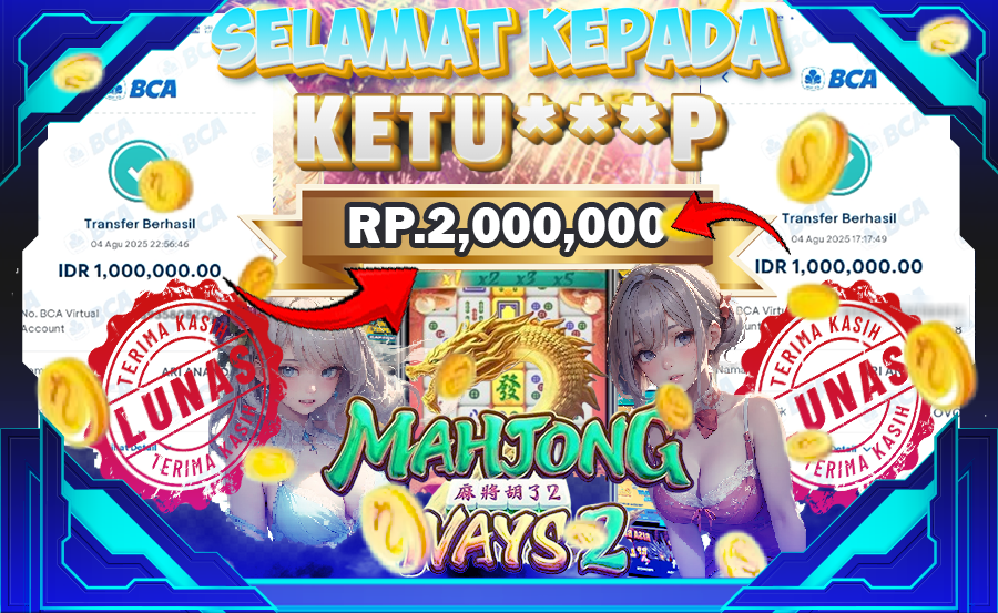 BUKTI JP MAHJONG WAYS 2