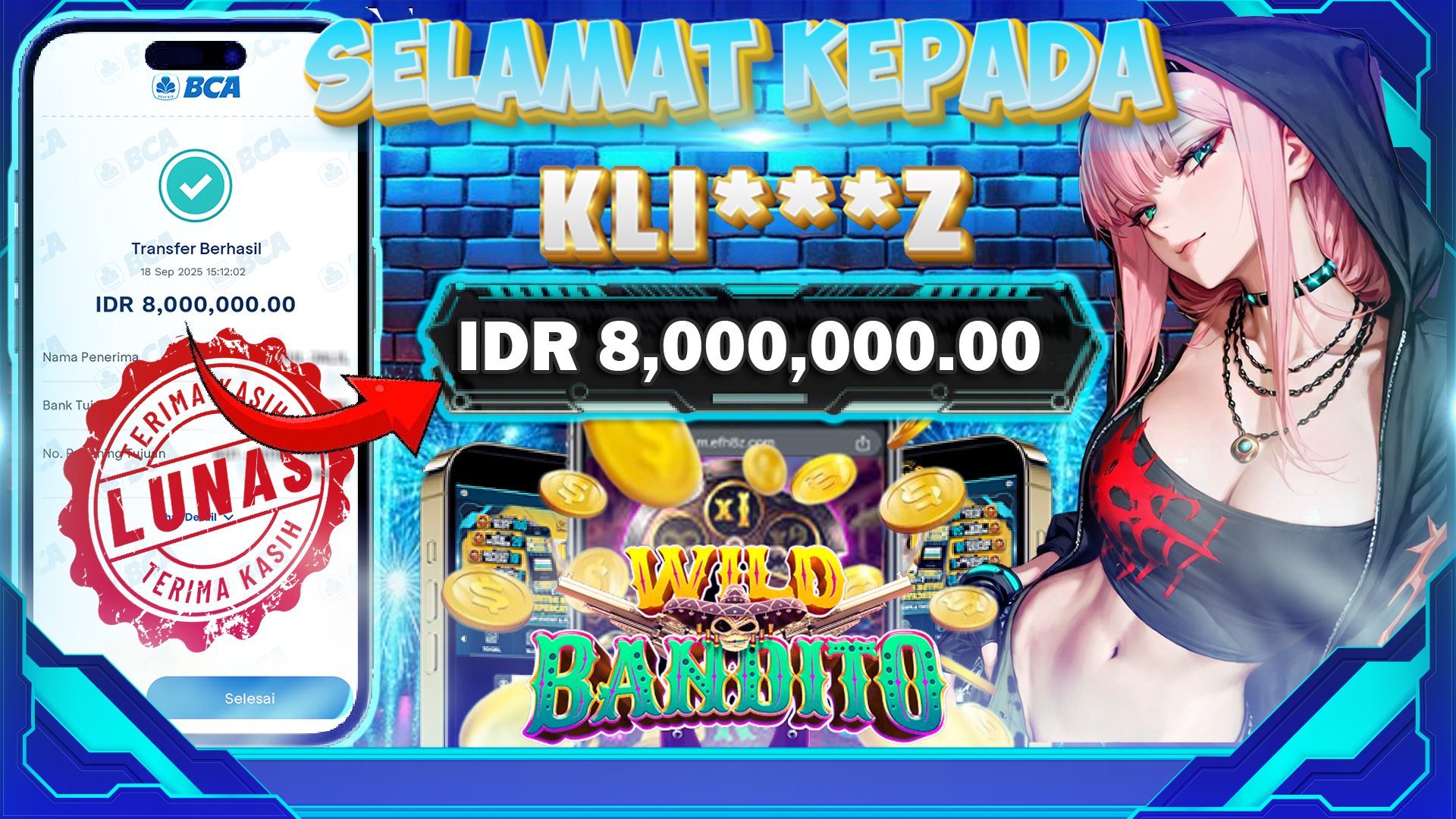 BUKTI JACKPOT WILD BANDITO