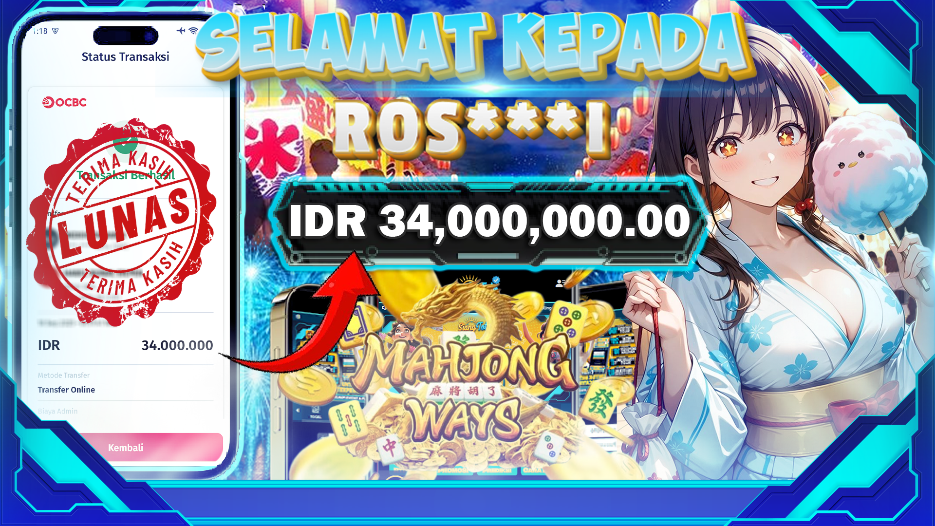 BUKTI JACKPOT MAHJONG WAYS 1