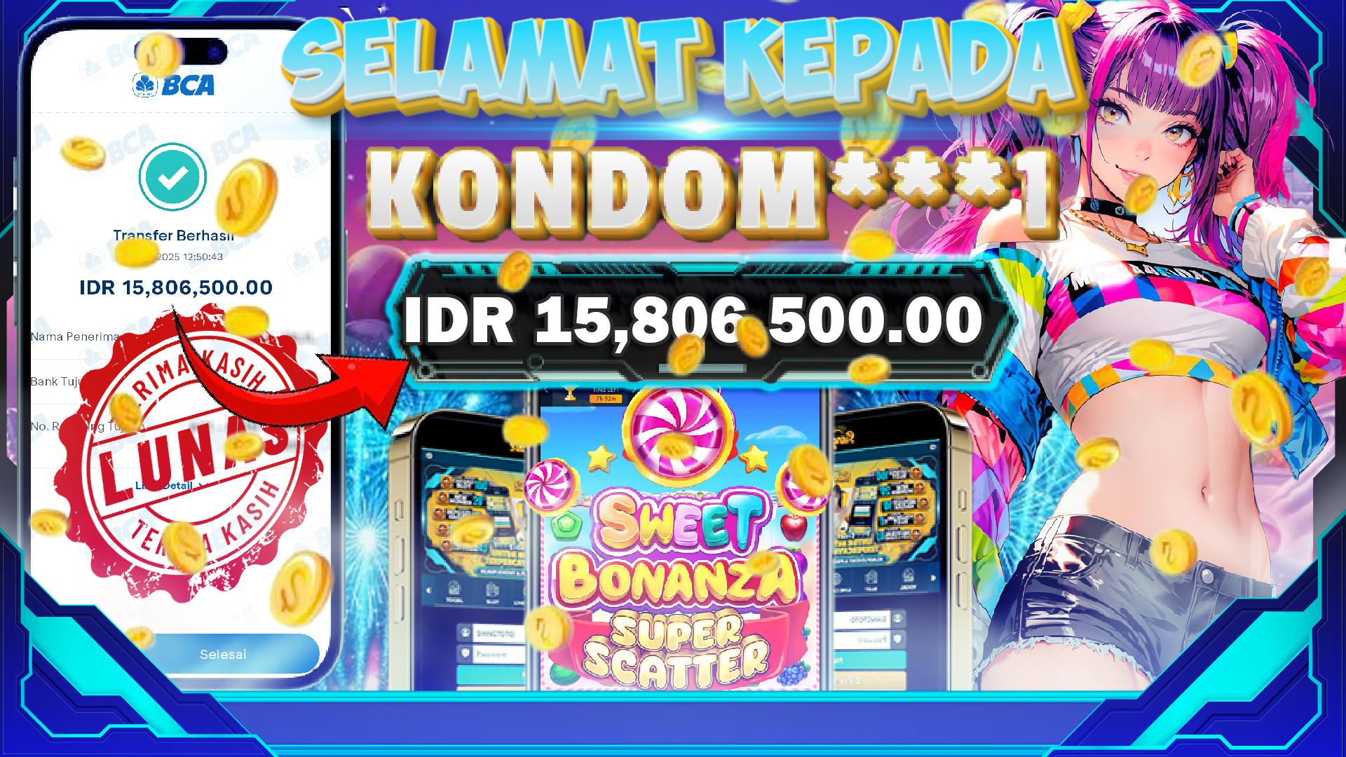 BUKTI JACKPOT SWEET BONANZA SUPER SCATTER