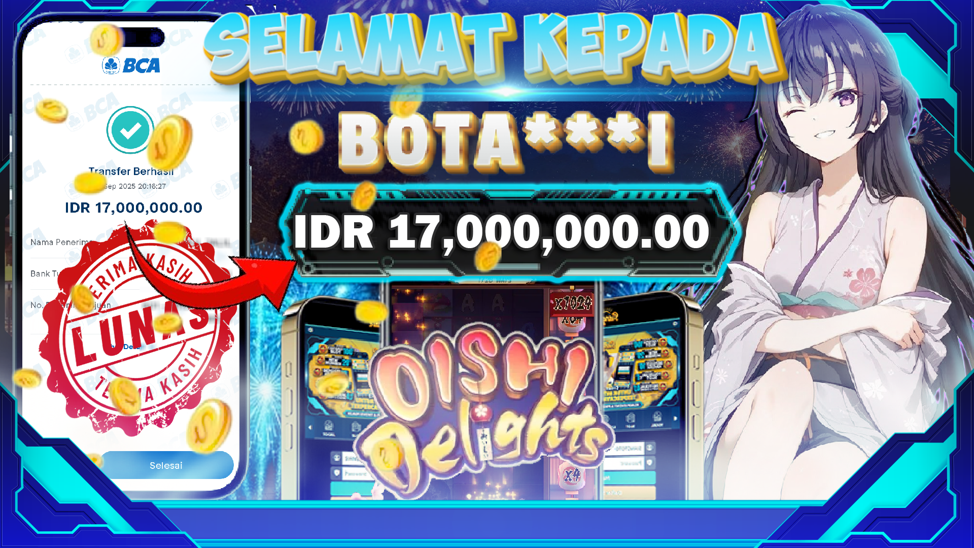 BUKTI JACKPOT OISHI DEIGHTS