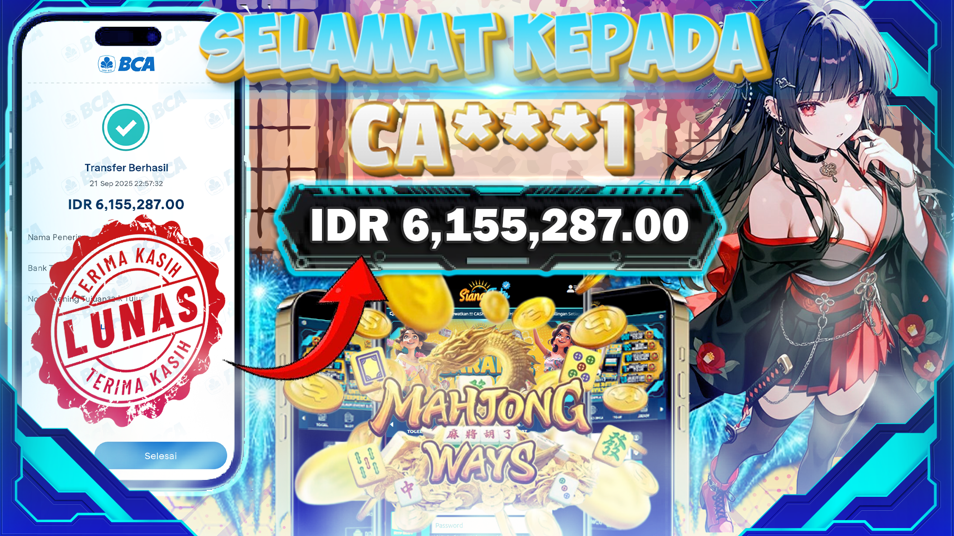 BUKTI KEMENANGAN MAHJONG WAYS 1