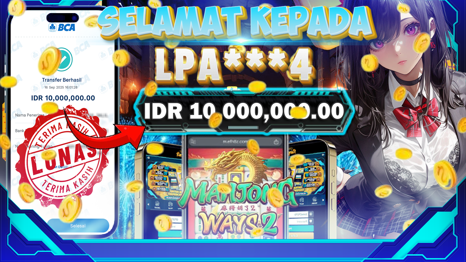 BUKTI JACKPOT MAHJONG WAYS 2