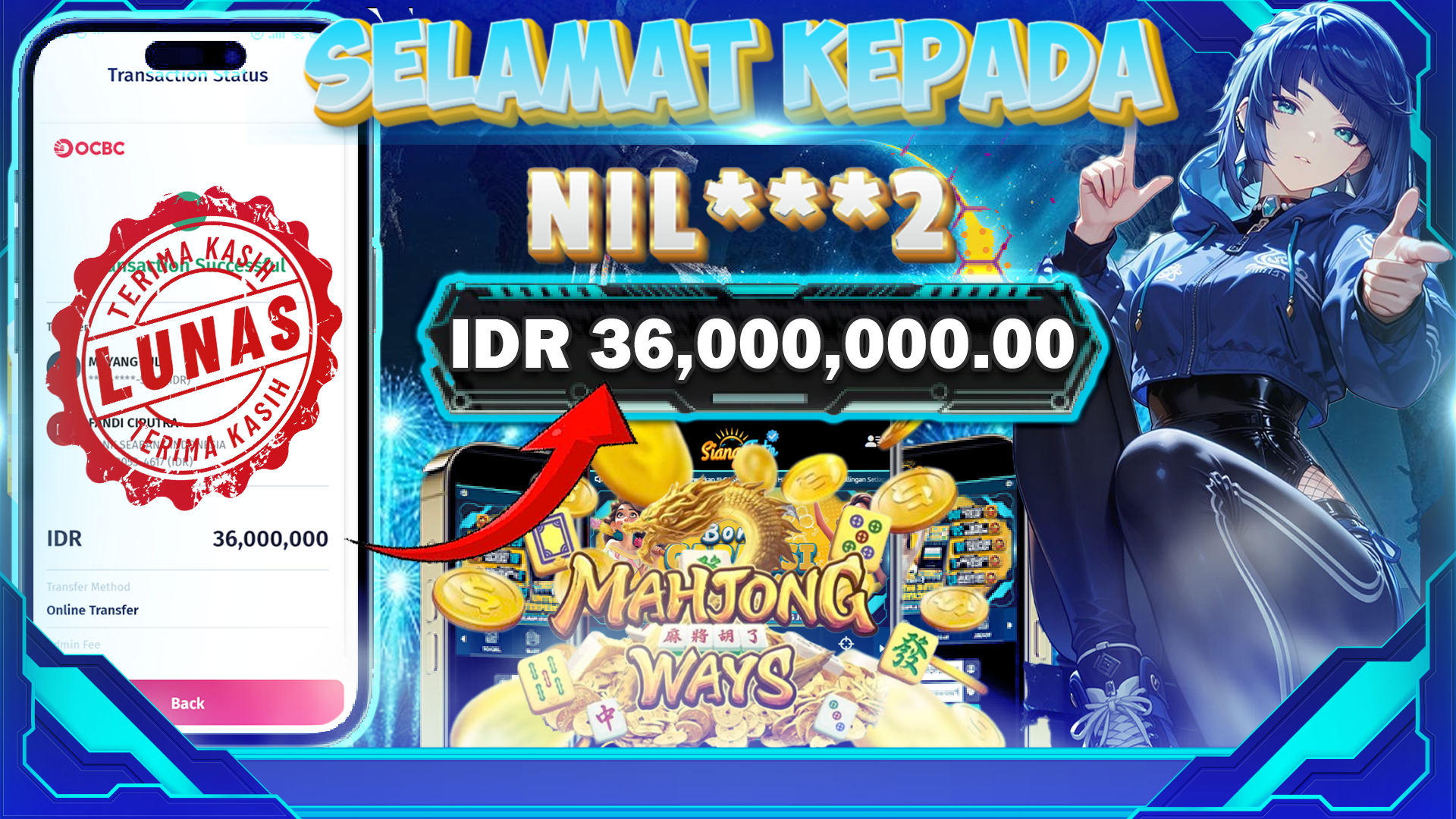 BUKTI KEMENANGAN MAHJONG WAYS 1