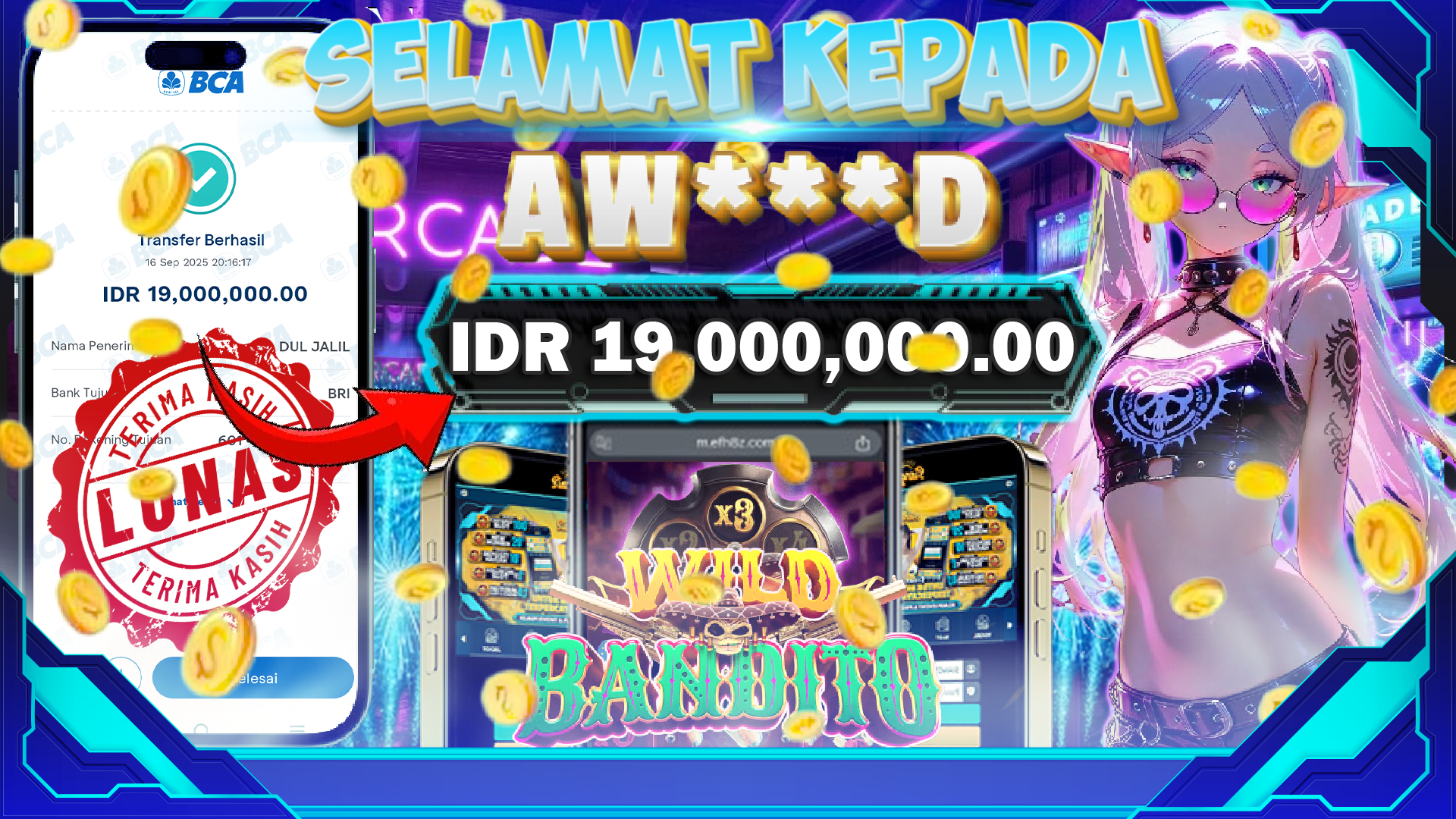 BUKTI JACKPOT WILD BANDITO