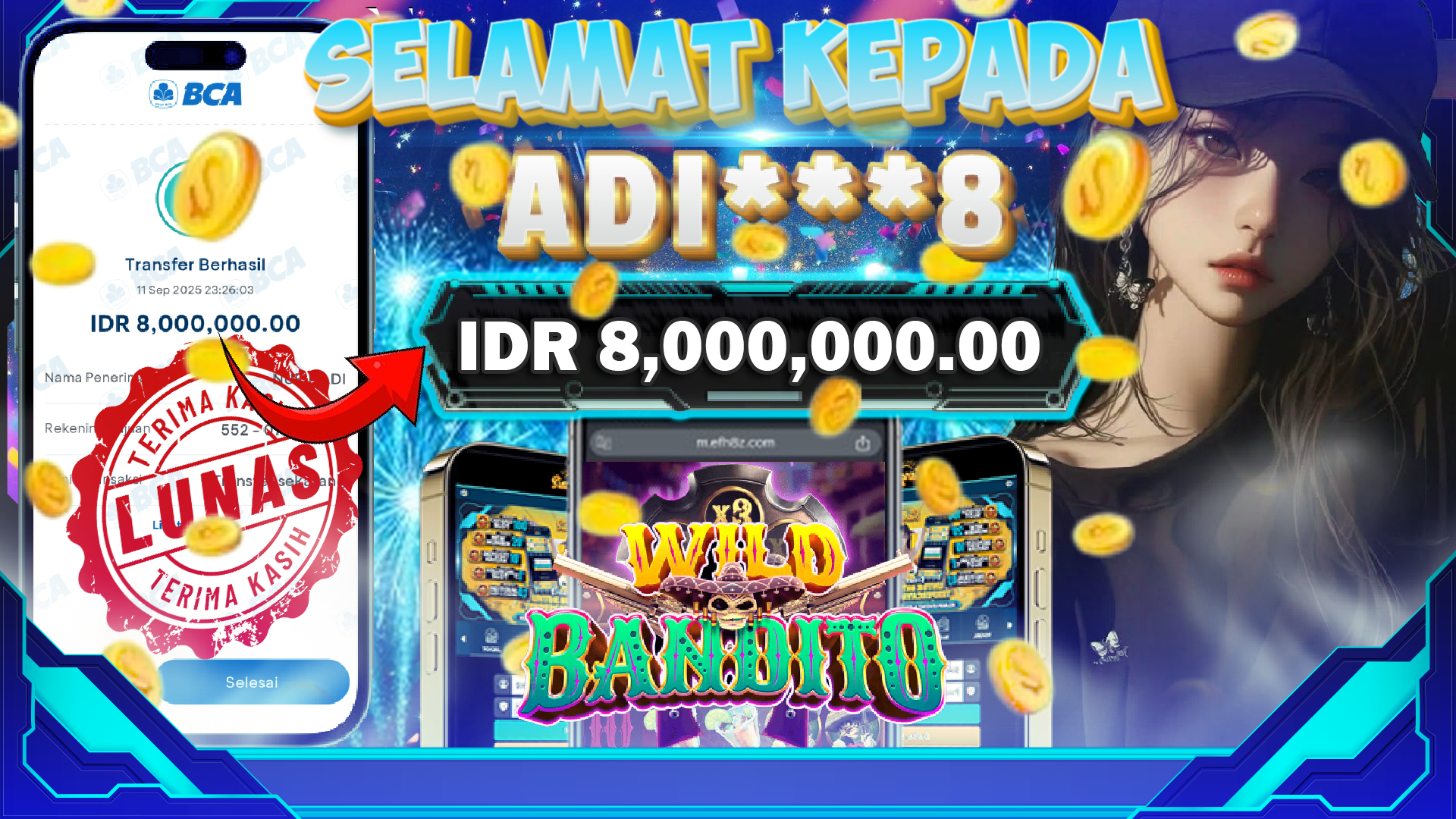 BUKTI JACKPOT WILD BANDITO