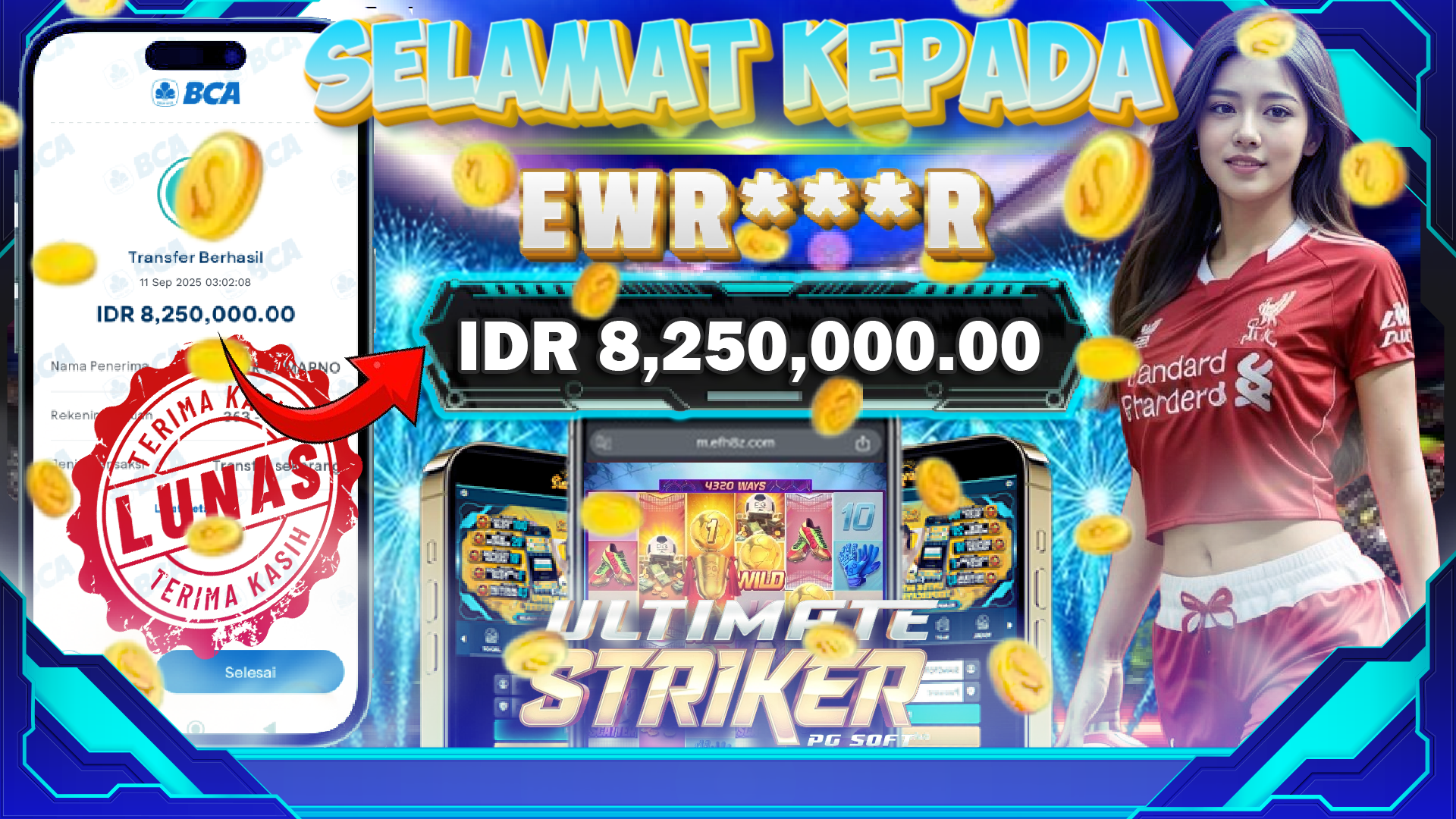 BUKTI JACKPOT ULTIMATE STRIKER
