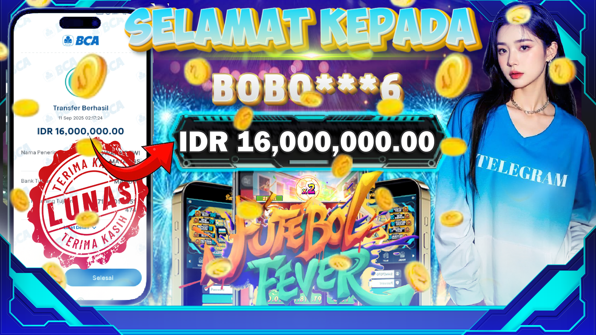 BUKTI JACKPOT FUTEBOL FEVER