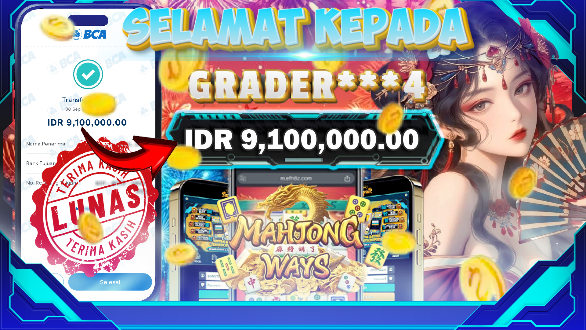 BUKTI JACKPOT MAHJONG WAYS 1