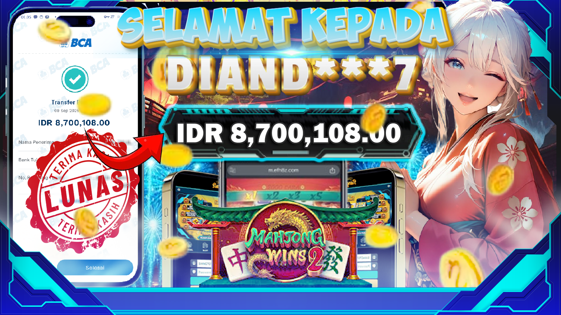 BUKTI JACKPOT MAHJONG WINS 2