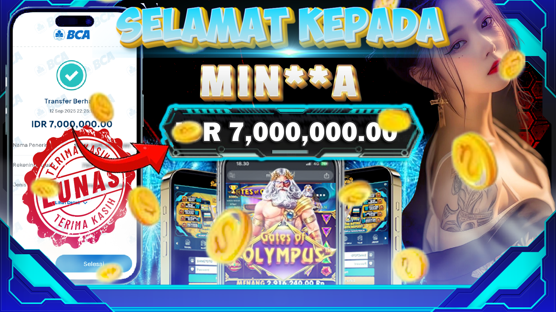 BUKTI KEMENANGAN JACKPOT GATES OF OLYMPUS 