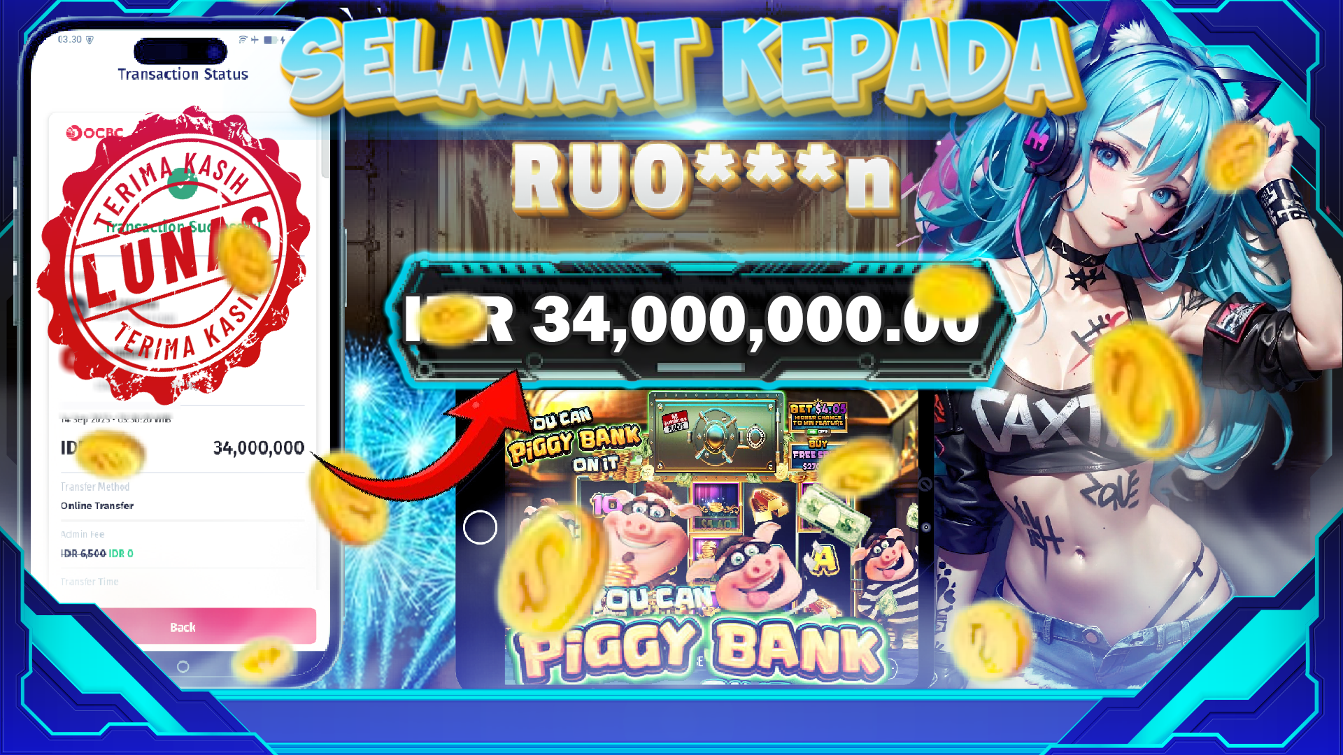 BUKTI JACKPOT PIGGY BANK