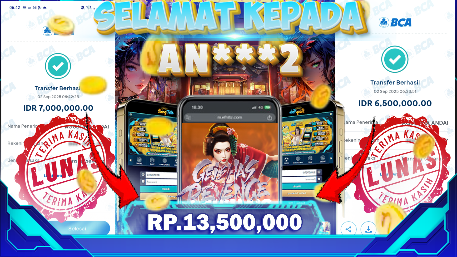 BUKTI KEMENNAGAN GEISHA'S REVENGE 