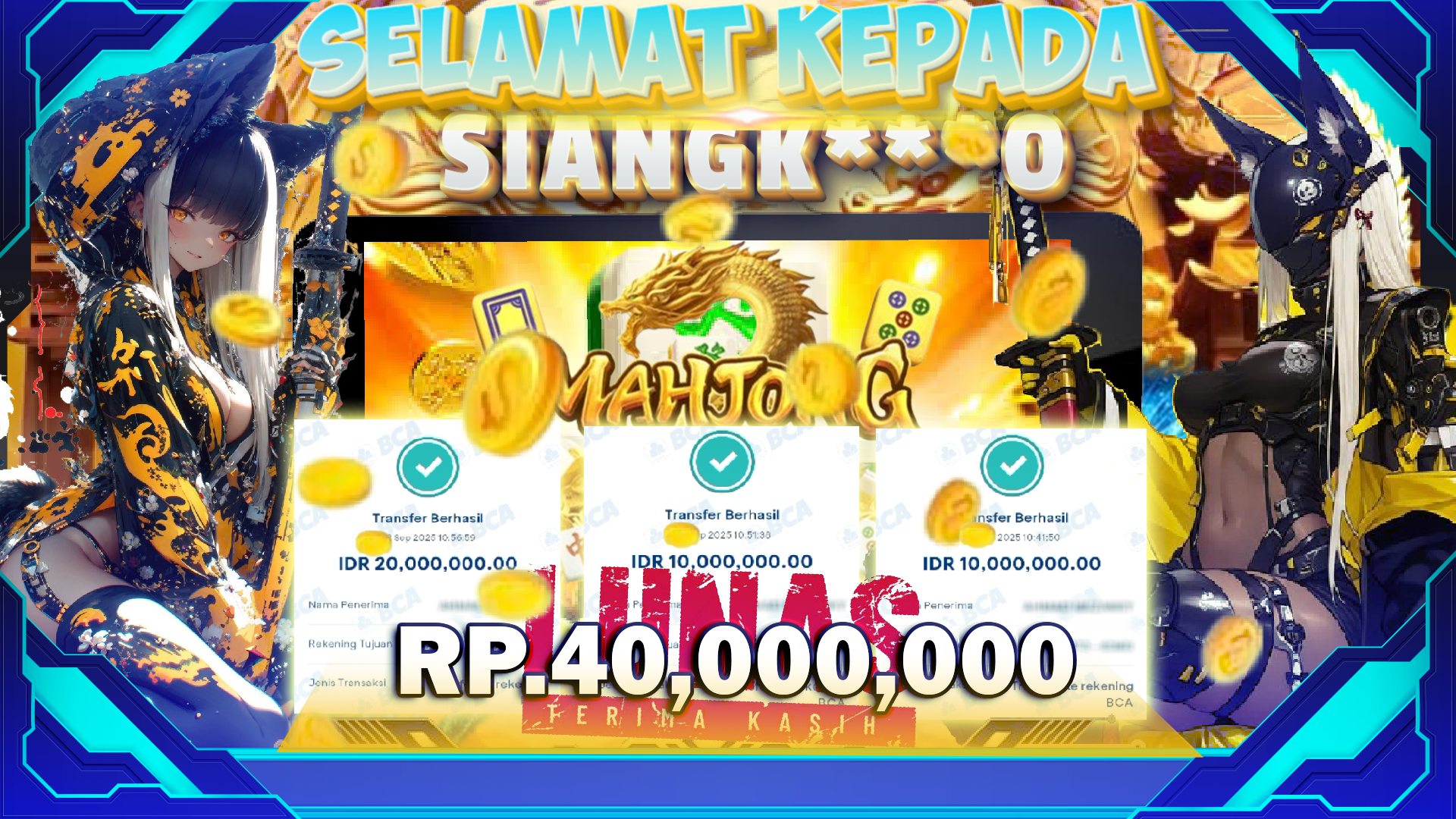 BUKTI MENANG BERUNTUN MAHJONG WAYS 1