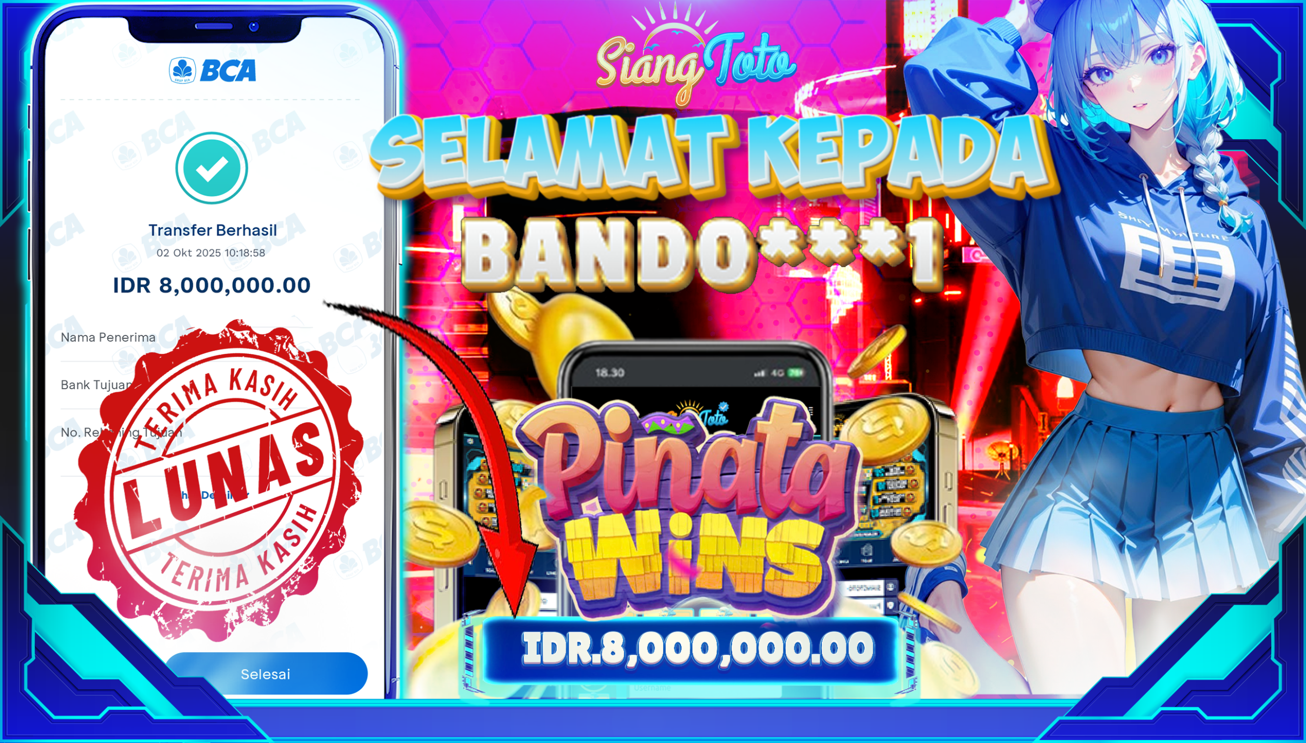 BUKTI MENANG SIANGTOTO