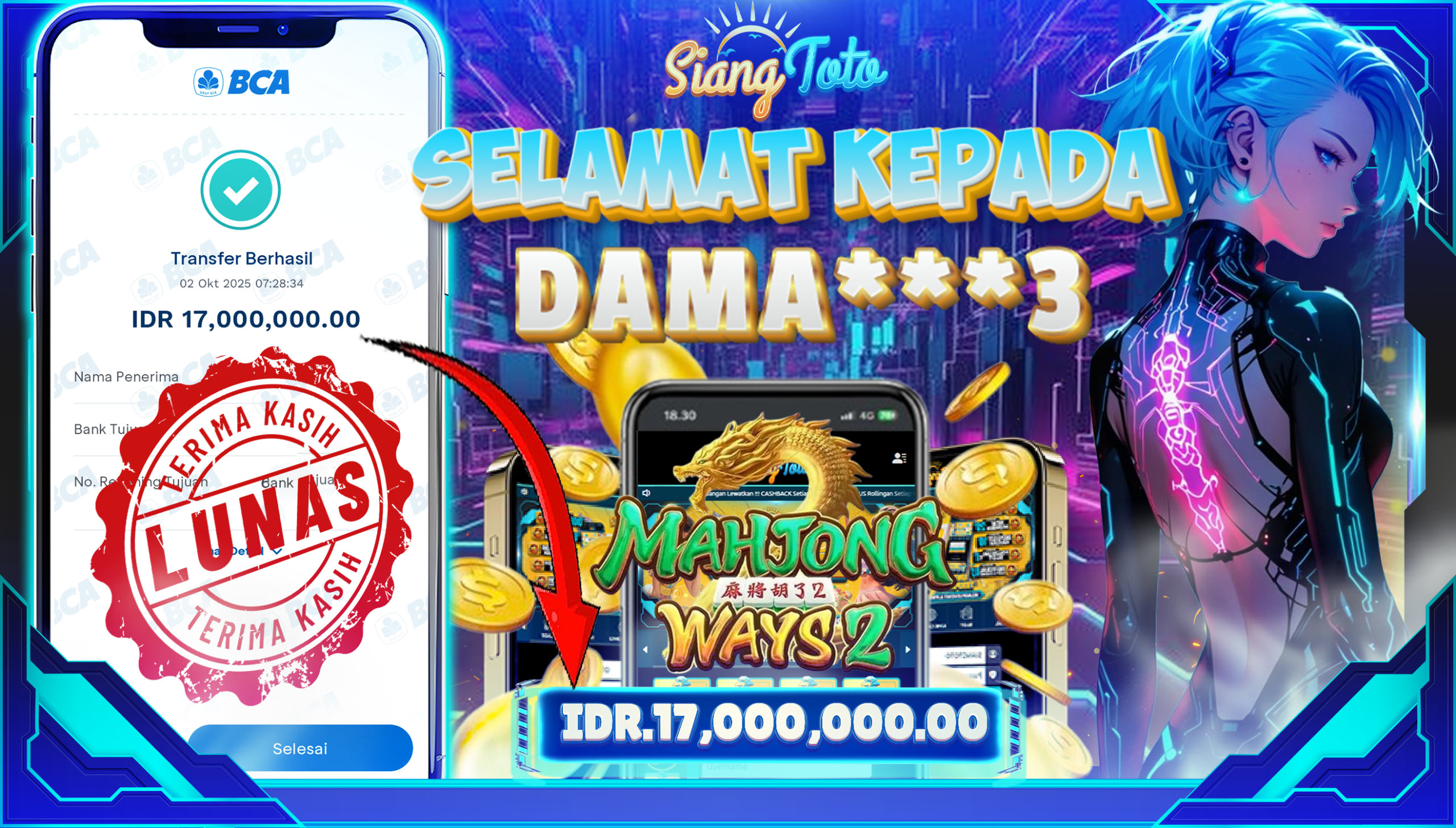 BUKTI MENANG SIANGTOTO