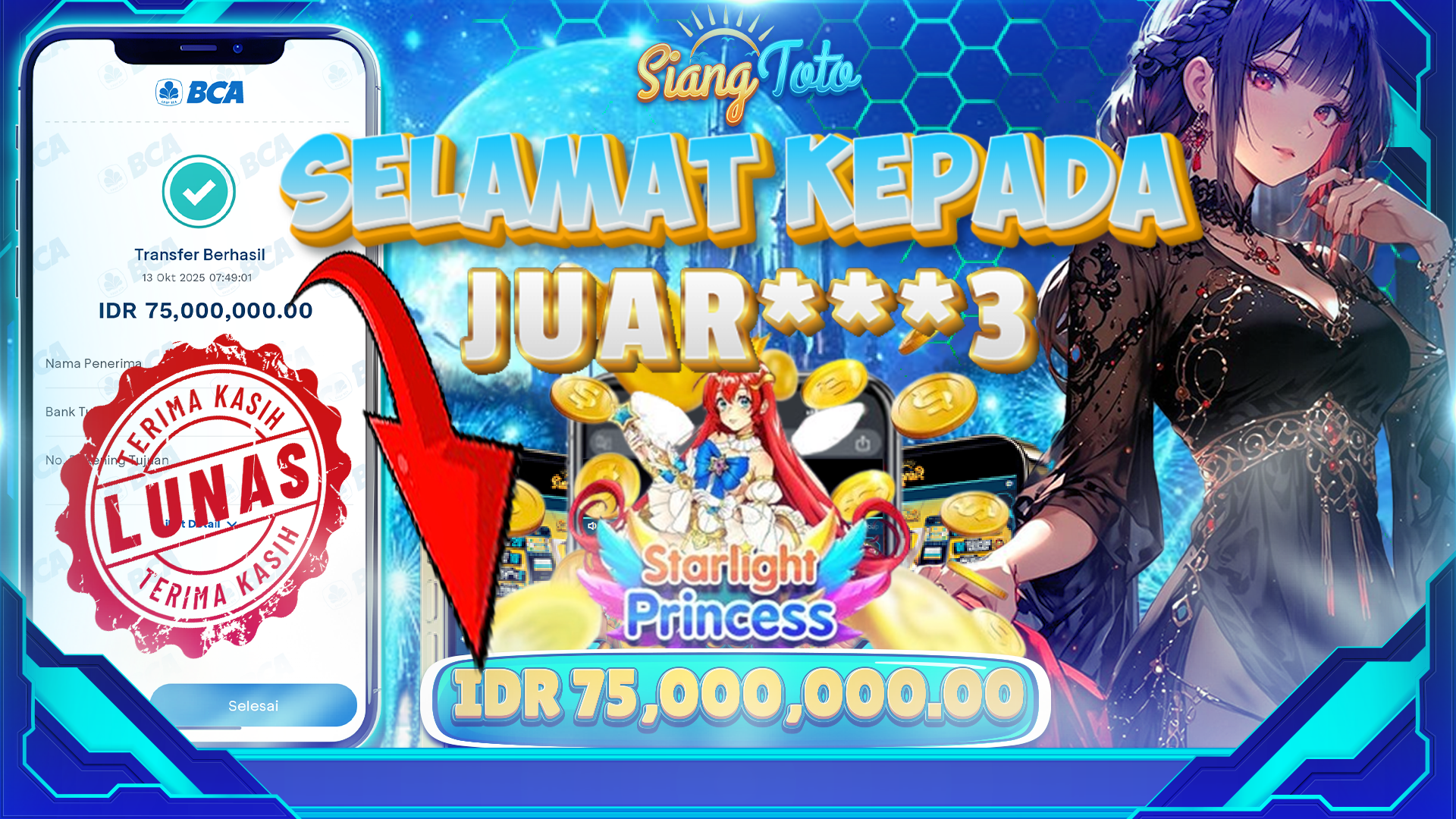 BUKTI MENANG SIANGTOTO