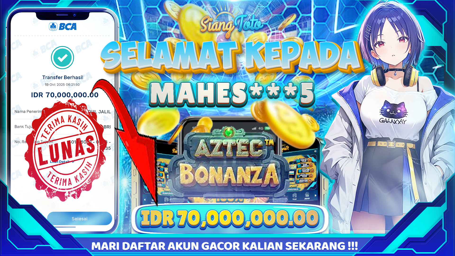 BUKTI MENANG SIANGTOTO