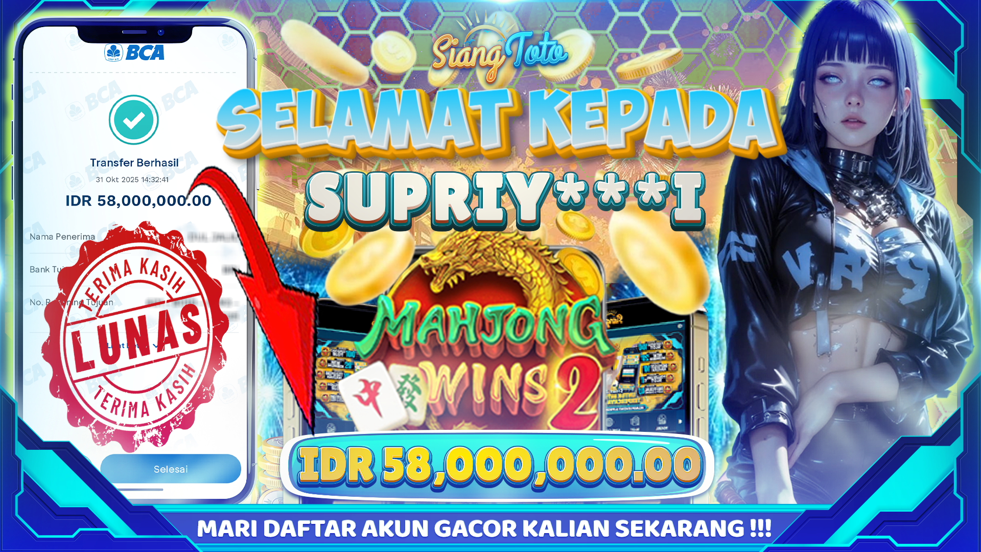 BUKTI JACKPOT SIANGTOTO