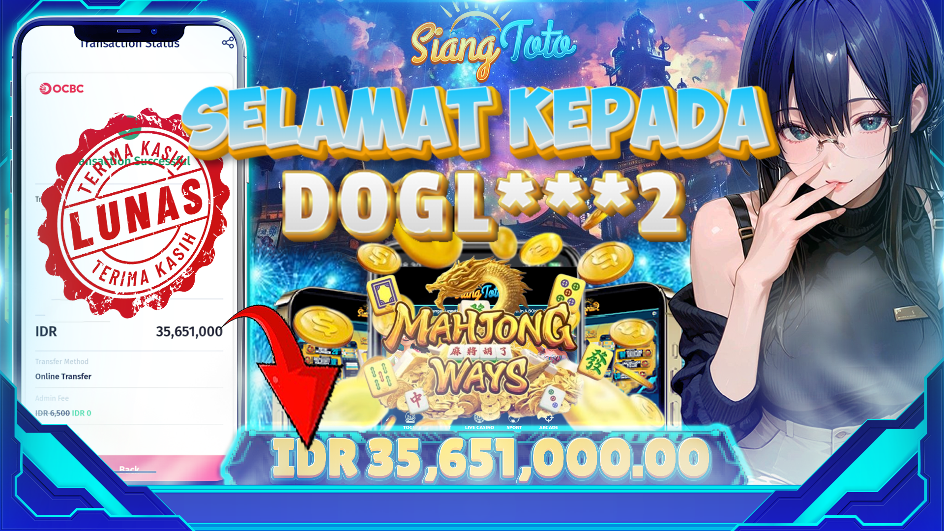 BUKTI MENANG SIANGTOTO