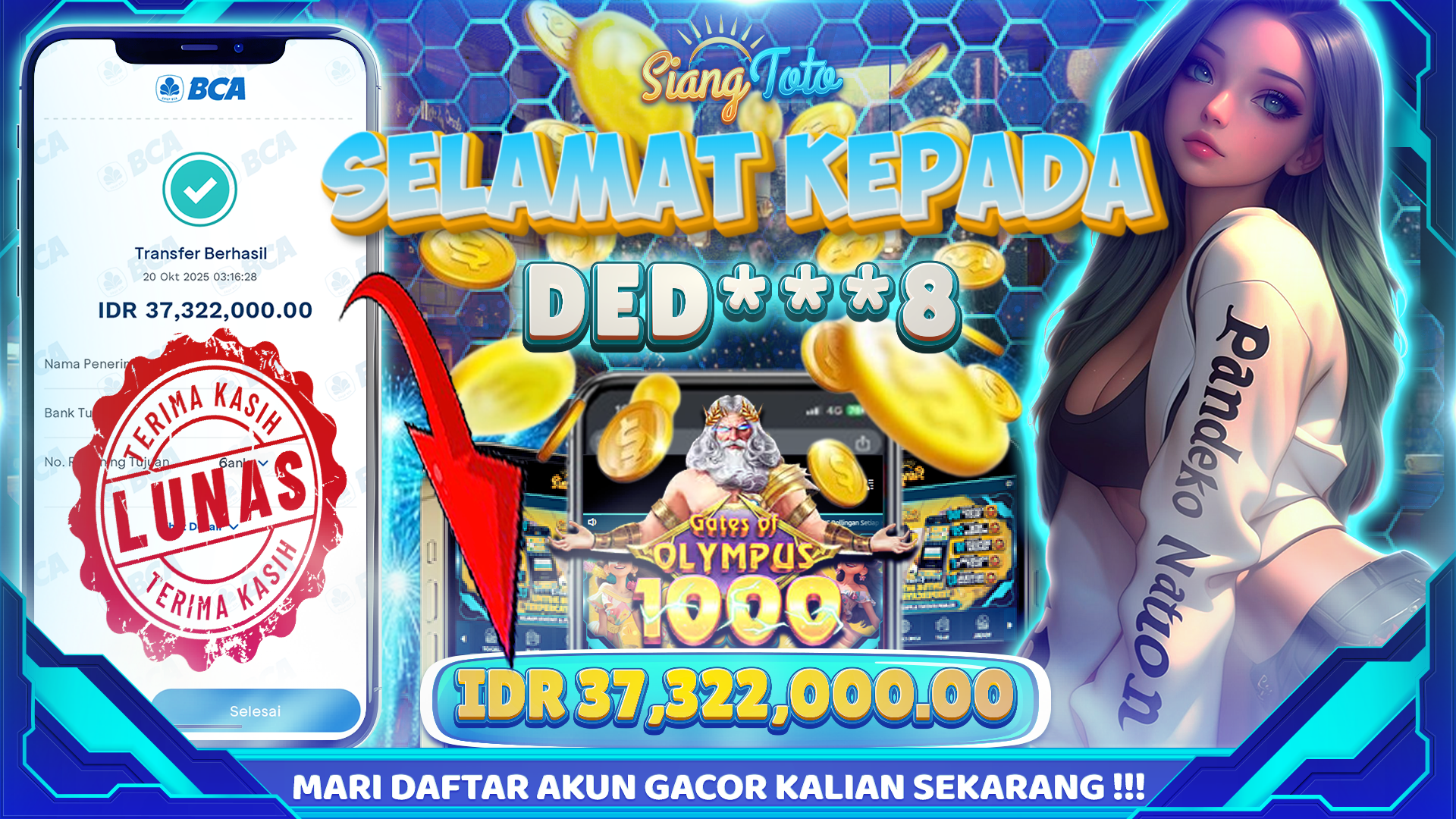 BUKTI MENANG SIANGTOTO