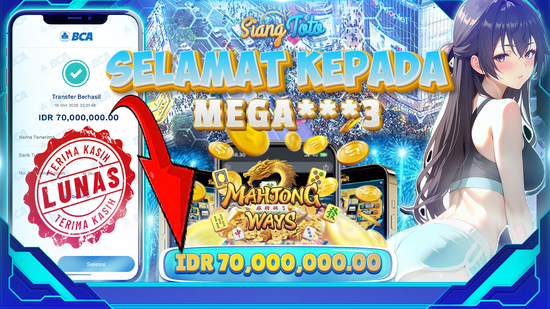 BUKTI MENANG SIANGTOTO