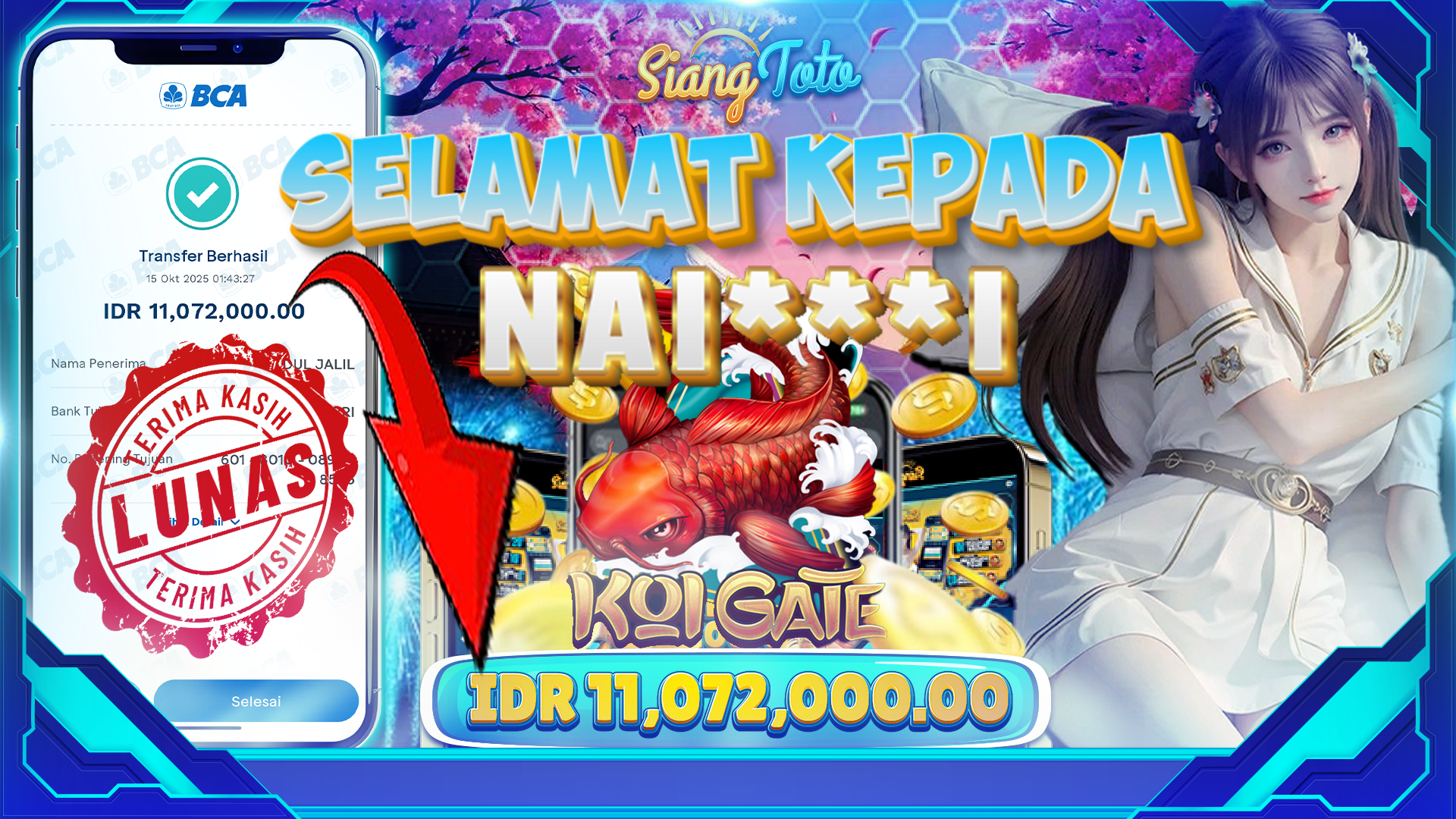 BUKTI MENANG SIANGTOTO