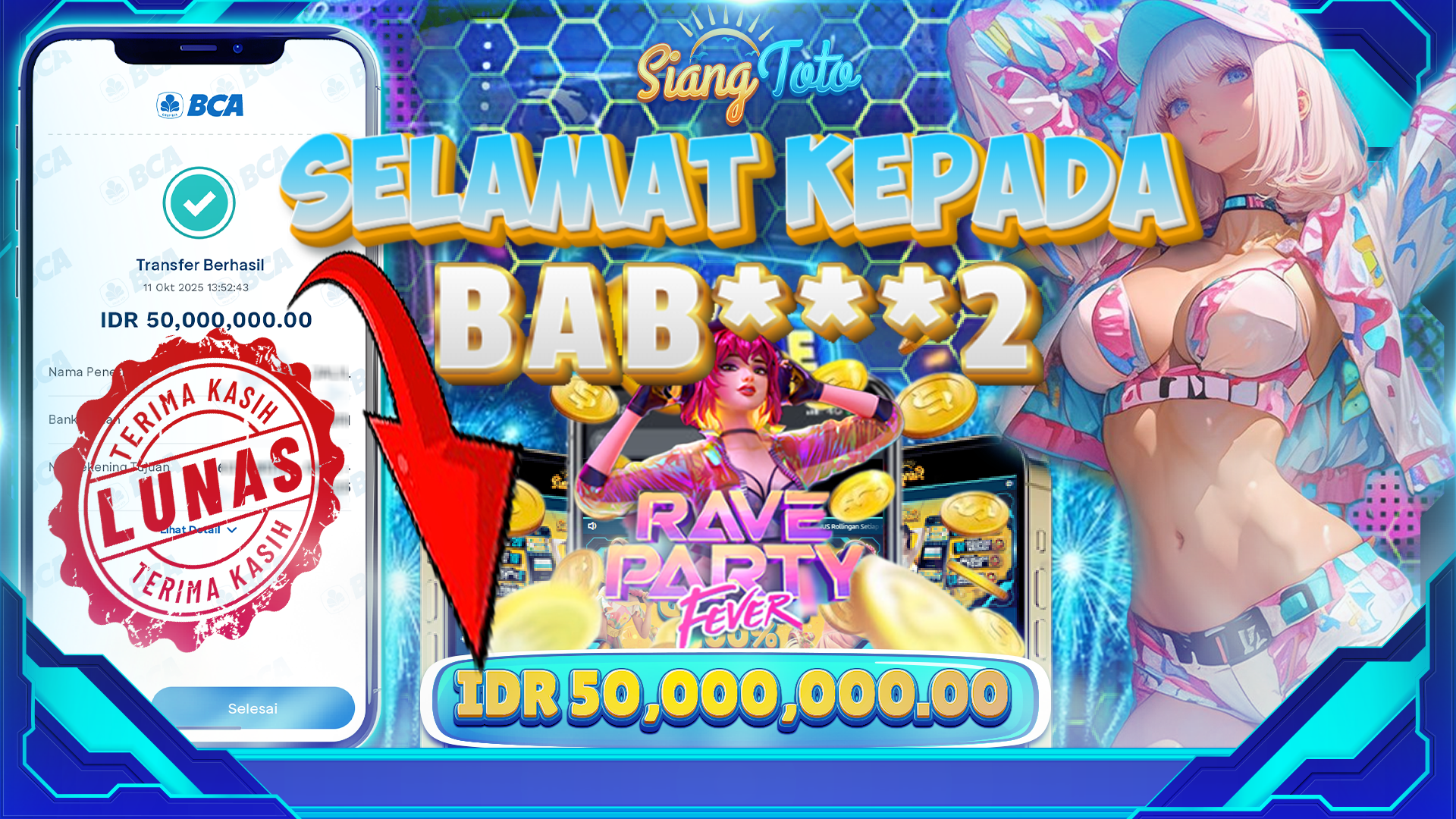 BUKTI KEMENANGAN SIANGTOTO