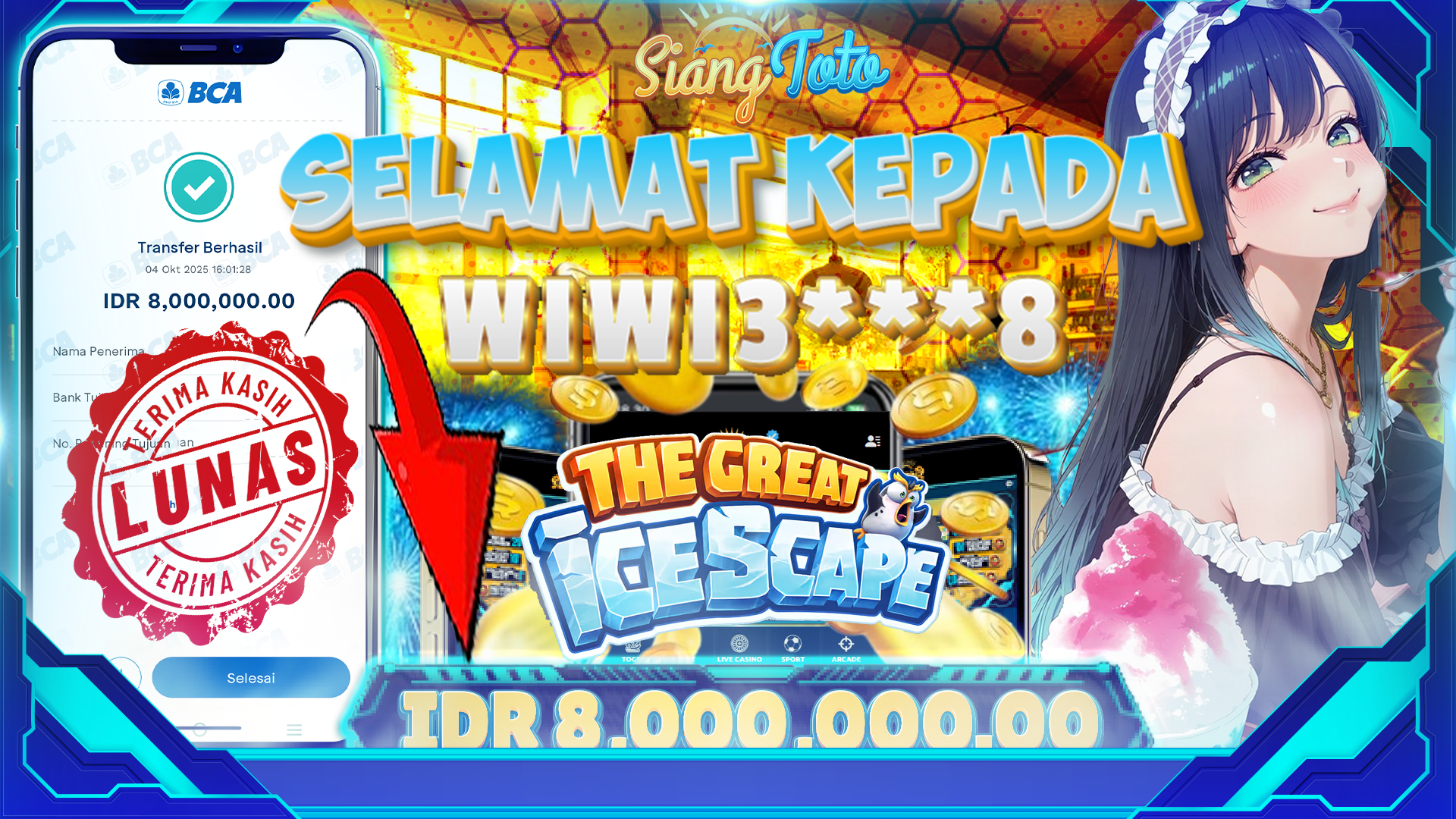 BUKTI MENANG SIANGTOTO