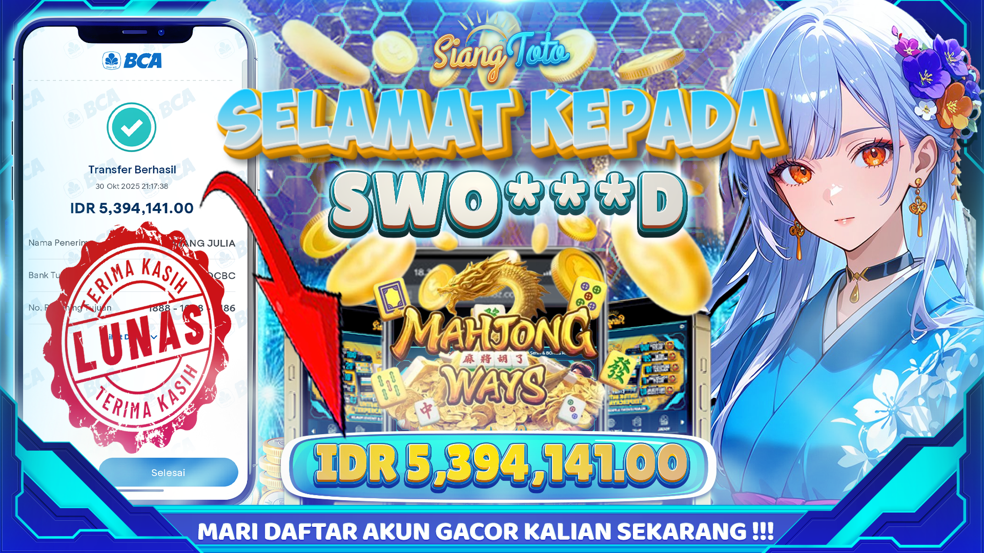 BUKTI JACKPOT SIANGTOTO