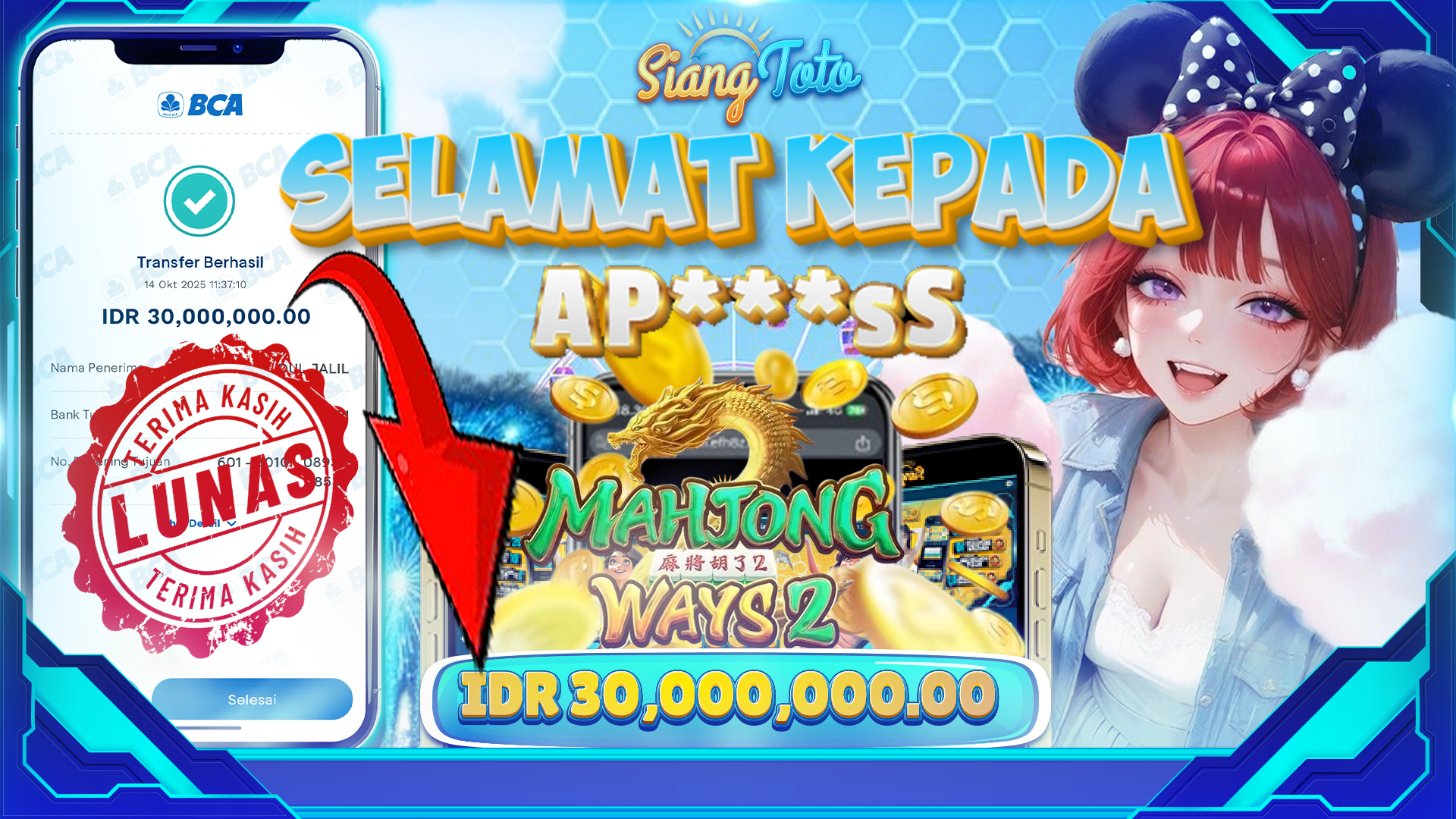 BUKTI MENANG SIANGTOTO